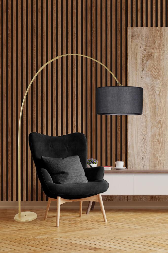 Opviq Podna lampa Deve, 220 cm, E27, Zlatne boje
