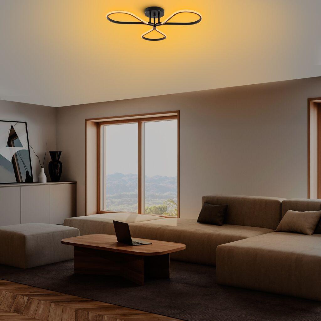 Opviq Luster Metalni, 68x14x68cm, Crni