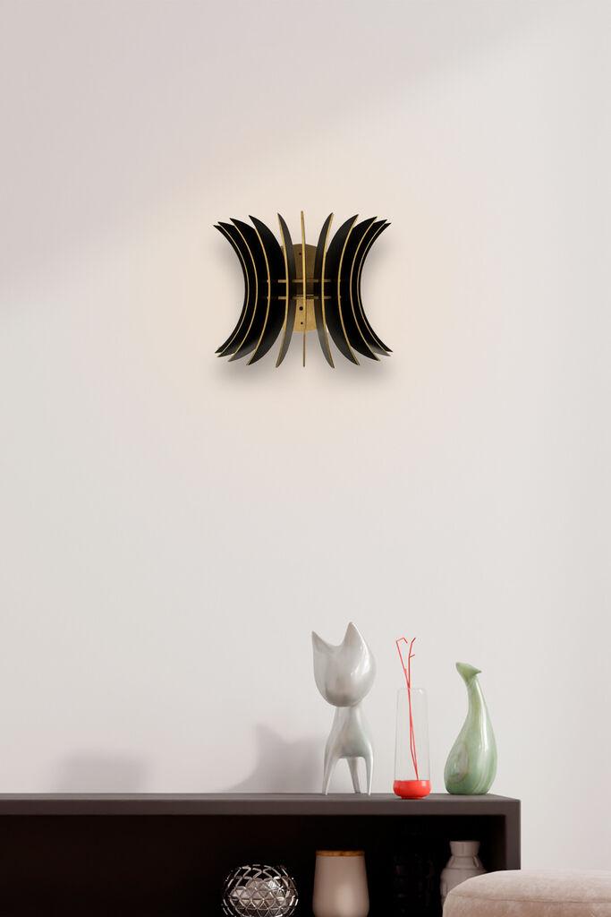 Opviq Zidna lampa E27 Socket, Crna