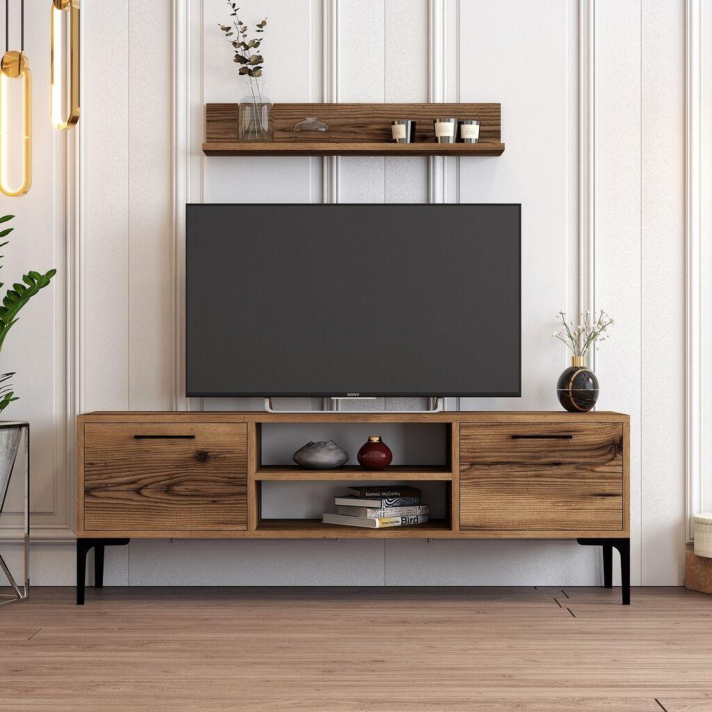 Hanah Home Riga 845HCT3103 TV polica, Braon