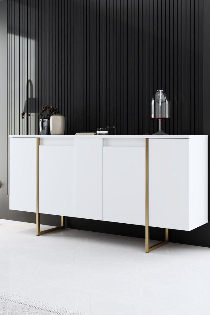 Hanah Home Luxe Komoda, Belo-Zlatna