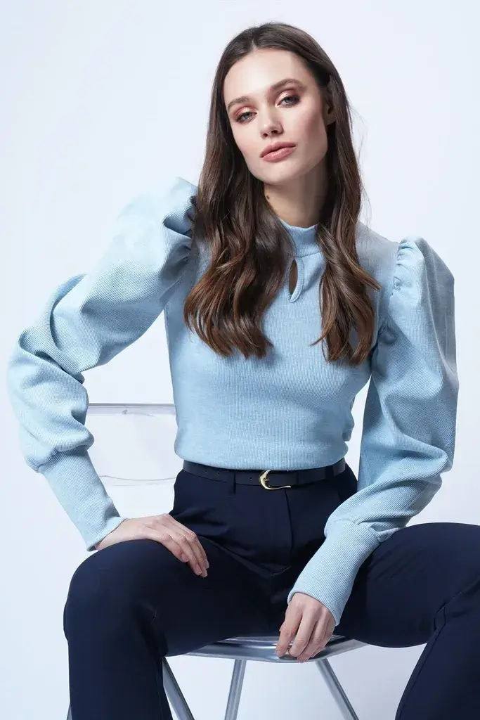 Trend Alacati Stili Ženska bluza dugih rukava Alc-X13069, Svetloplava