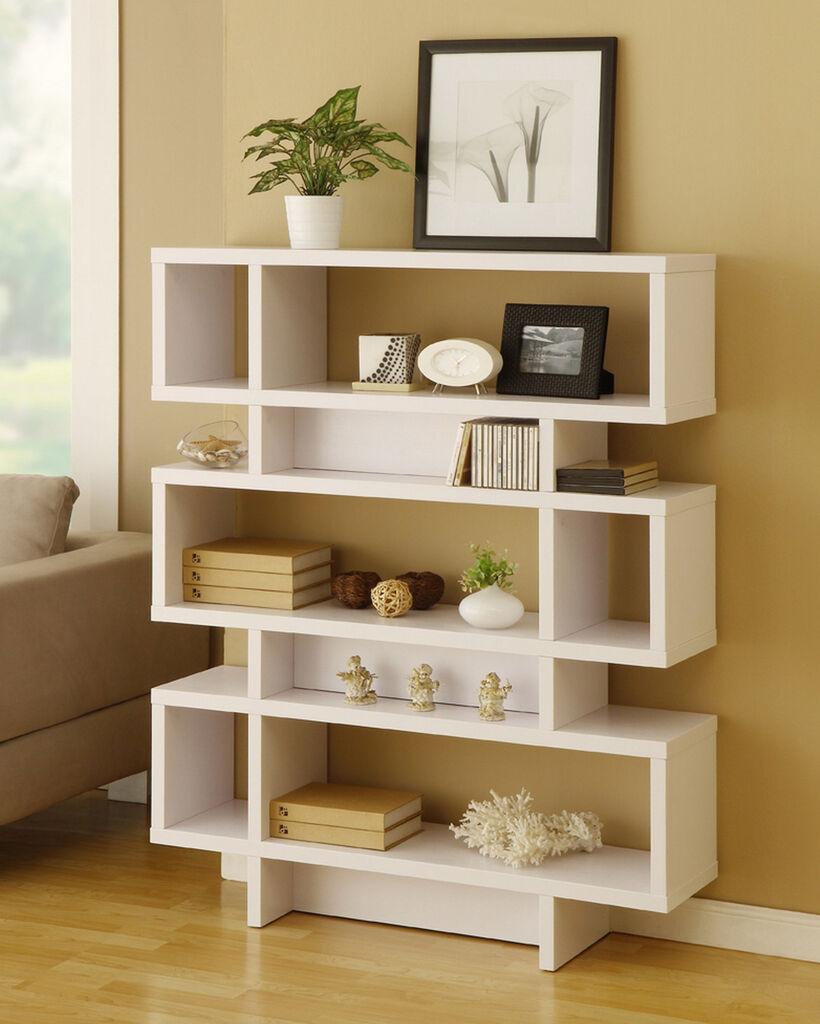 Hanah Home Elze Polica za knjige 90x130.8x19.6cm, Bela