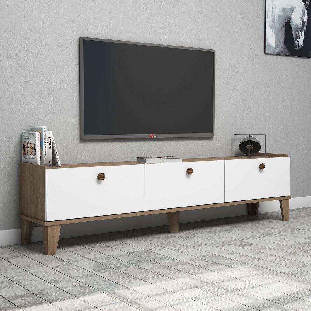 Hanah home TV Komoda Sumer E3620 Hrast-Bela
