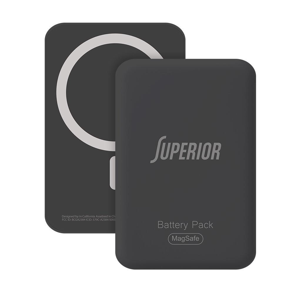 Superior Power bank MagSafe, 15W, 5000 mAh, Crni