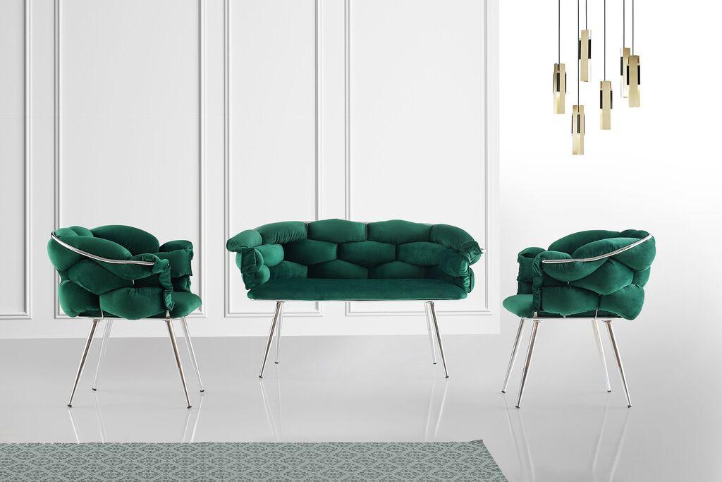 Hanah Home Balon 2118 Sofa set, Zeleni