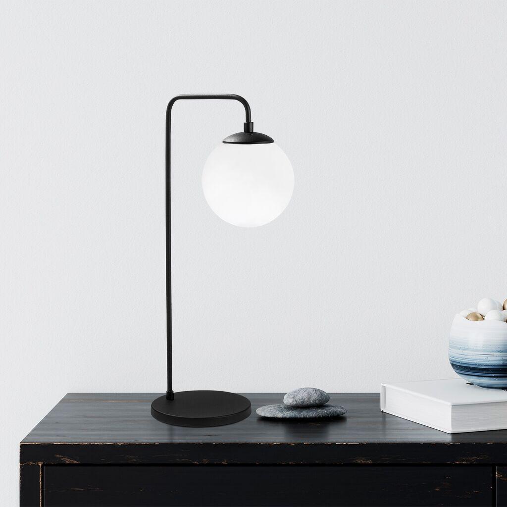 Opviq Stona lampa E14, Crno-Bela