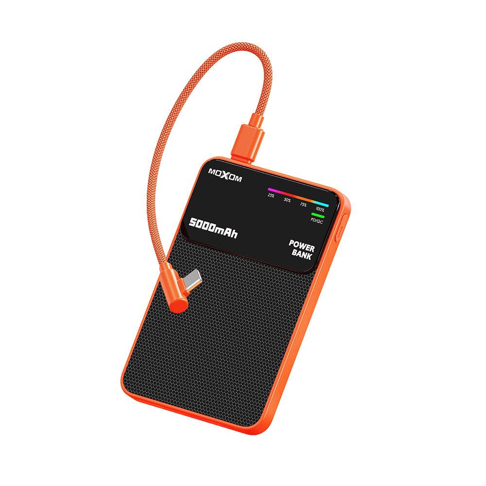 Moxom Power Bank MagSafe MX‑PB199 PD20W + 15W Wireless Type‑C to Type‑C 5000mAh, Narandžasti