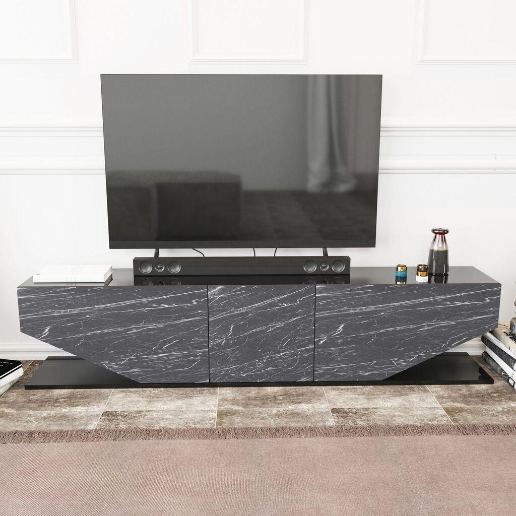 Hanah home TV Komoda Inci Crna