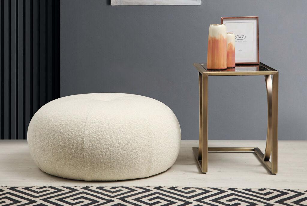 Atelier del Sofa Tina Bouclet Tabure, Belo