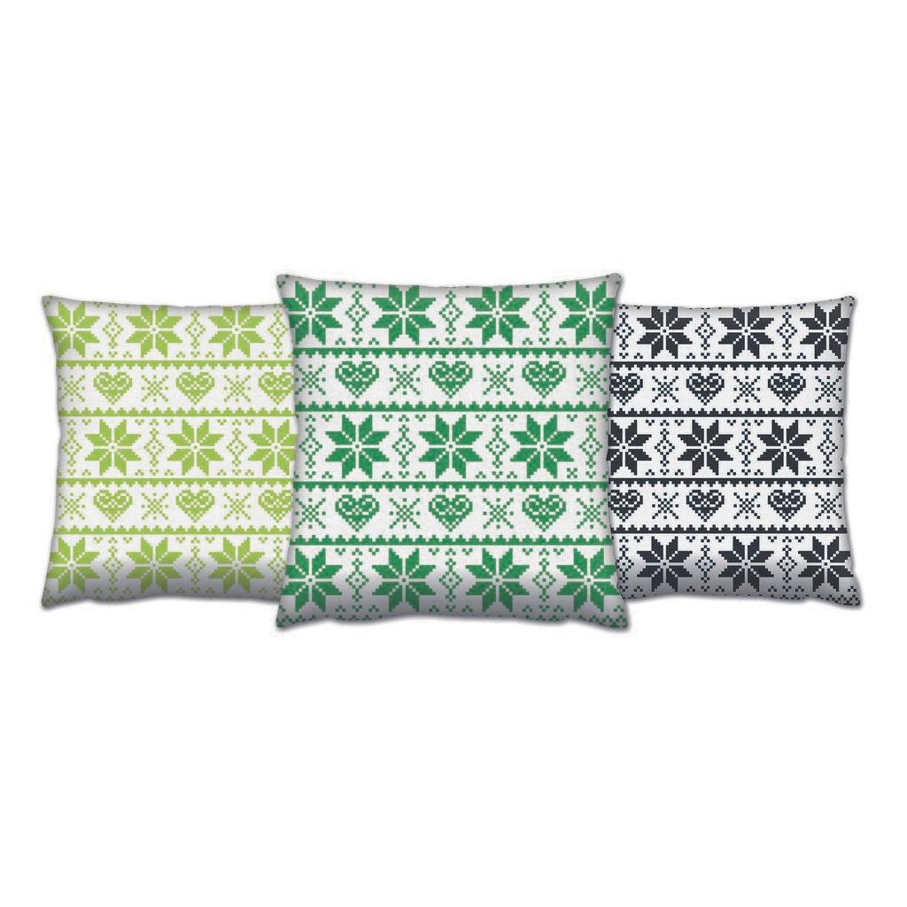 Aberto Design AC 4406 4405 4407 Set od 3 dekorativna jastuka, 43 x 43 cm, Šareni