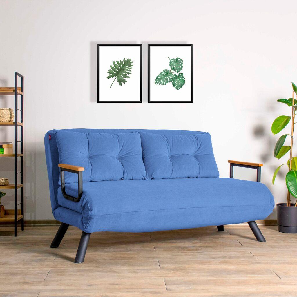 Atelier del Sofa Dvosed na razvlačenje Sando 2 Plavi