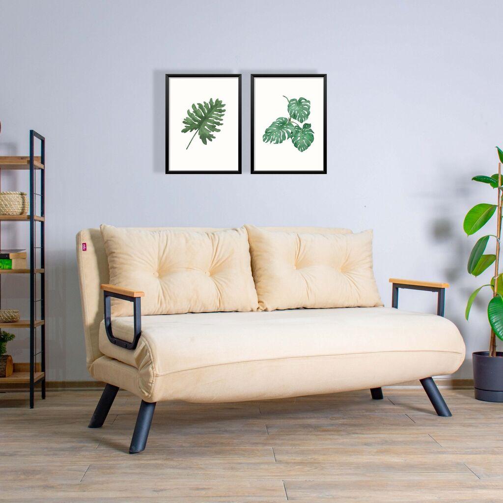 Atelier del Sofa Sando Sofa, Na razvlačenje, 2 Sedišta, Krem