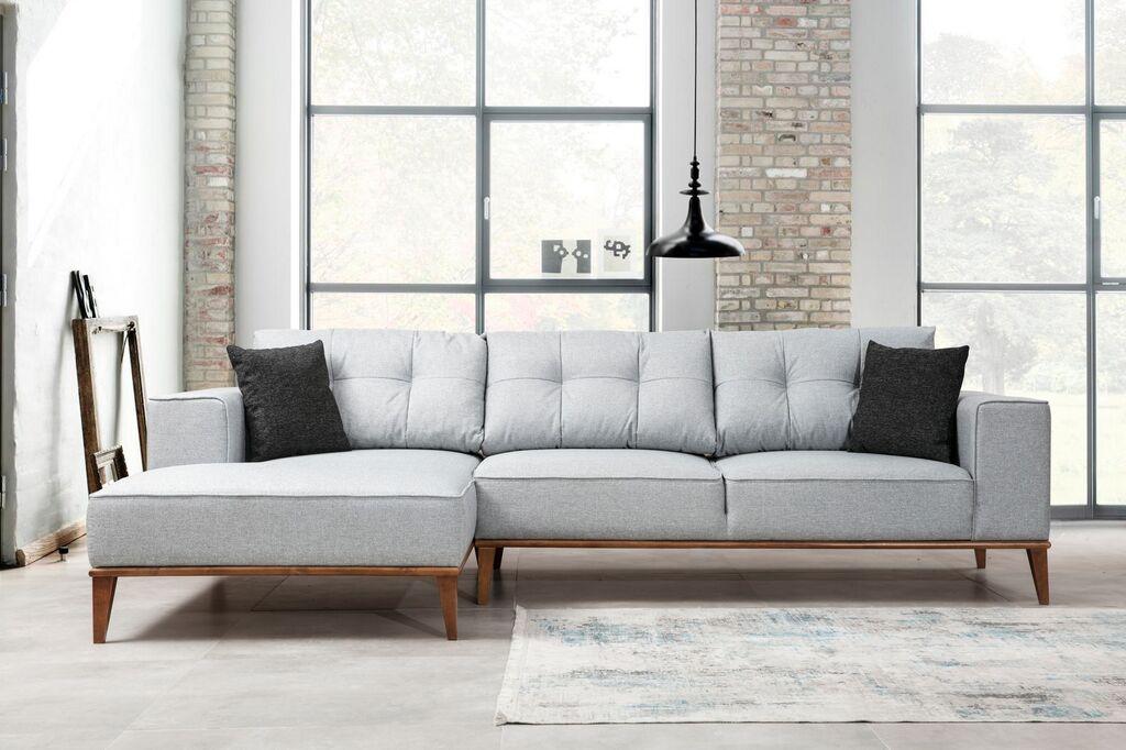 Atelier del Sofa Montana Corner Left (Chl+3R) Ugaona garnitura, Siva