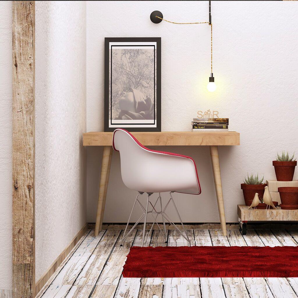 Hanah home Radni sto Hrast-Beli