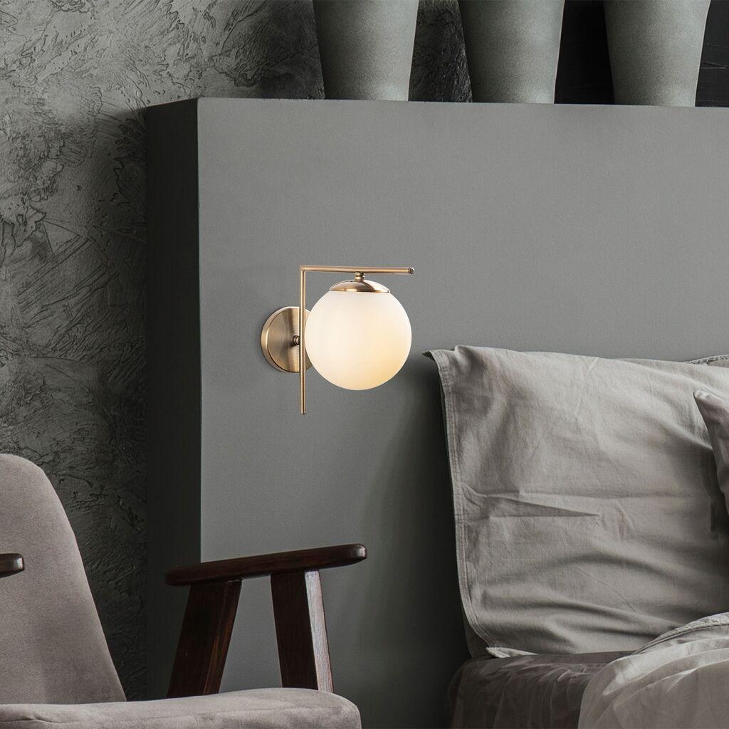 Opviq 7141 Antique Zidna lampa, Zlatna