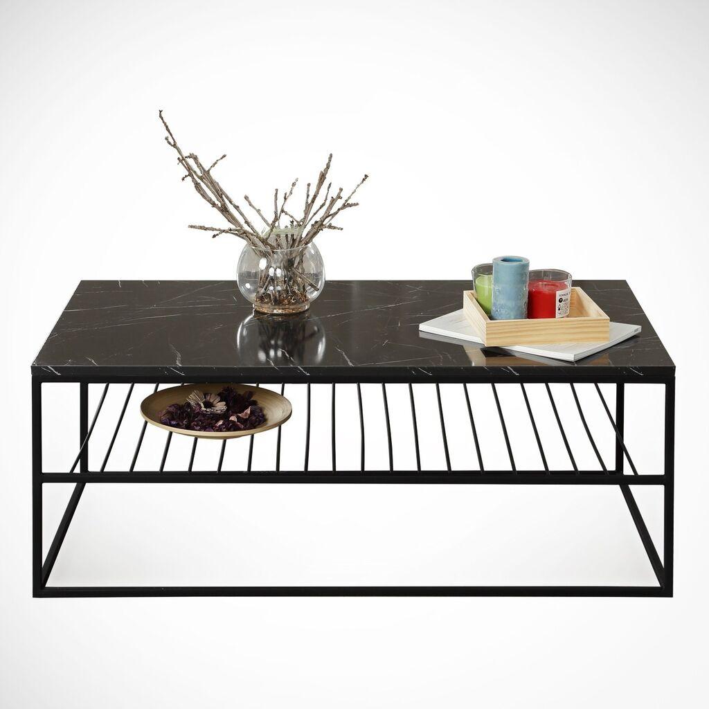 Hanah Home Etna Klub sto, 95x43x55cm, Antracit