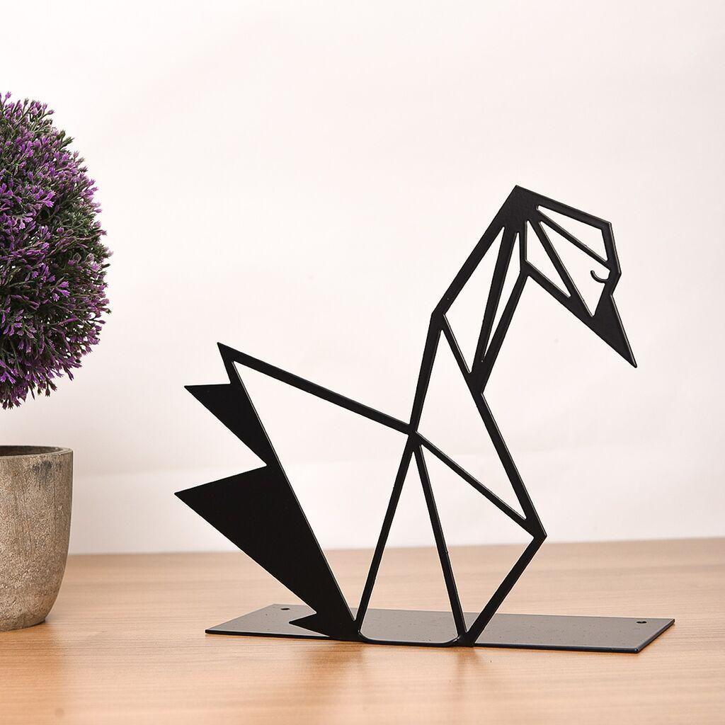 Aberto Design Dekorativna figura Swan, 20x15 cm, 1.5 mm, Crna