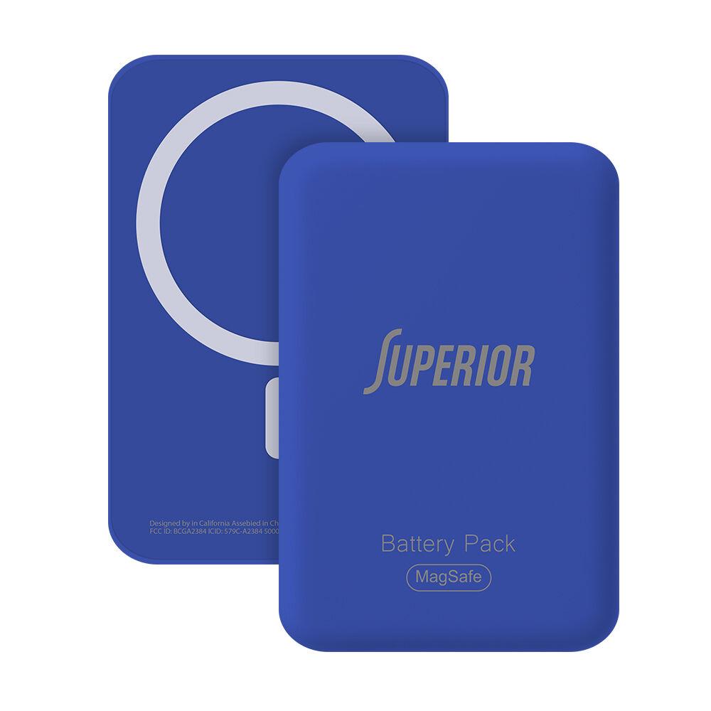 Superior Power Bank prenosiva baterija MagSafe, 15W, 5000 mAh, Plavi