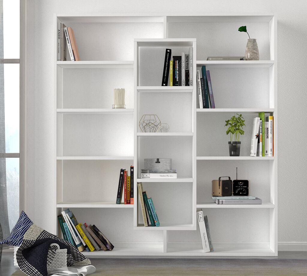 Hanah Home Polica 125x135,7x22cm Bela