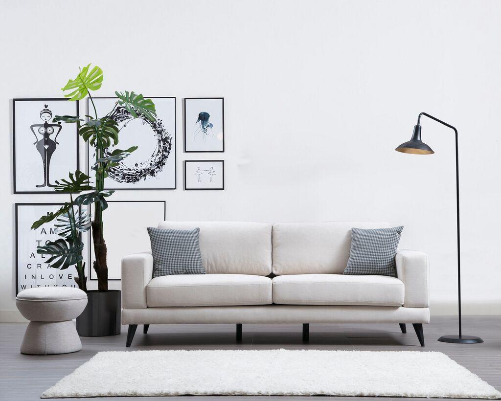 Atelier del Sofa Trosed na razvlačenje Nordic 90x85x210cm Bež