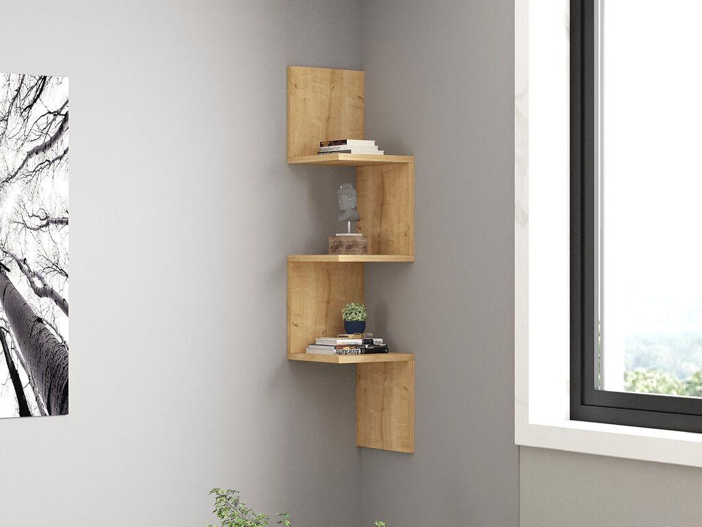 Hanah Home Zidna polica Zikzak Sapphire, Braon