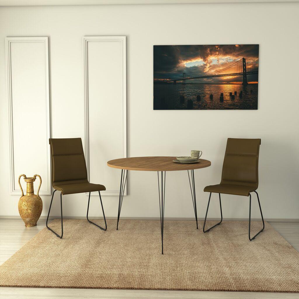 Hanah Home Sandalf Klub sto, Smeđi