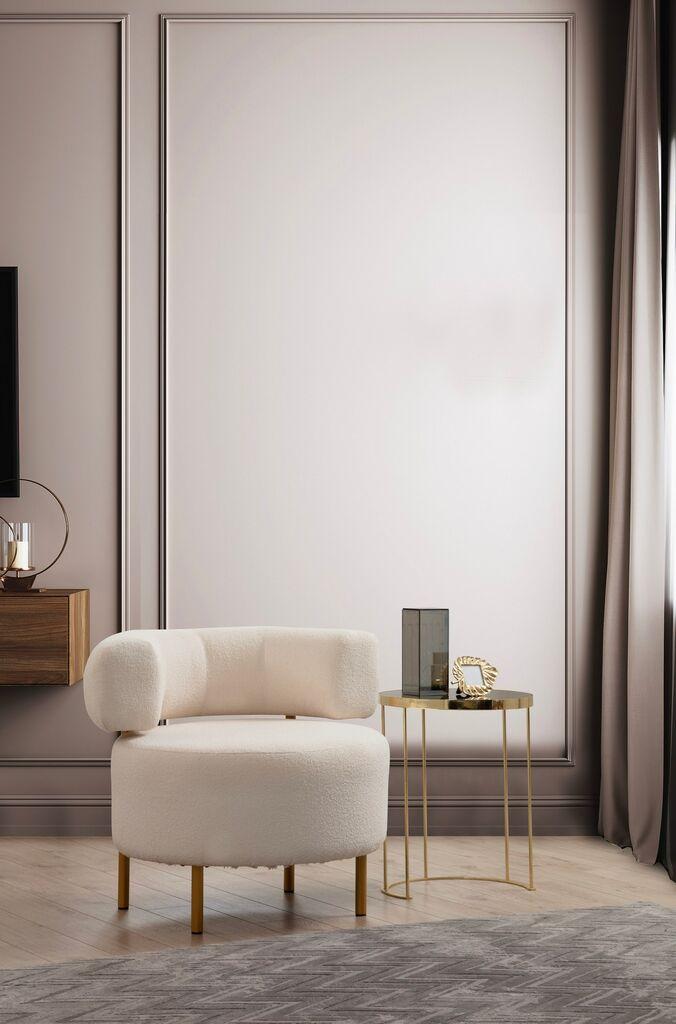 Atelier del Sofa Fotelja River Round Bela