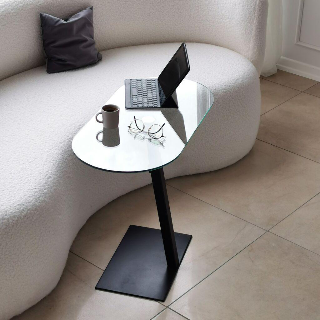 Hanah Home Klub sto Ovale Lungo 70x75x35cm Crni