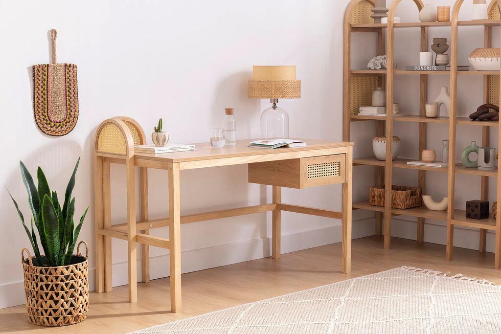 Hanah home Radni sto 130x73,5x60​cm Bež