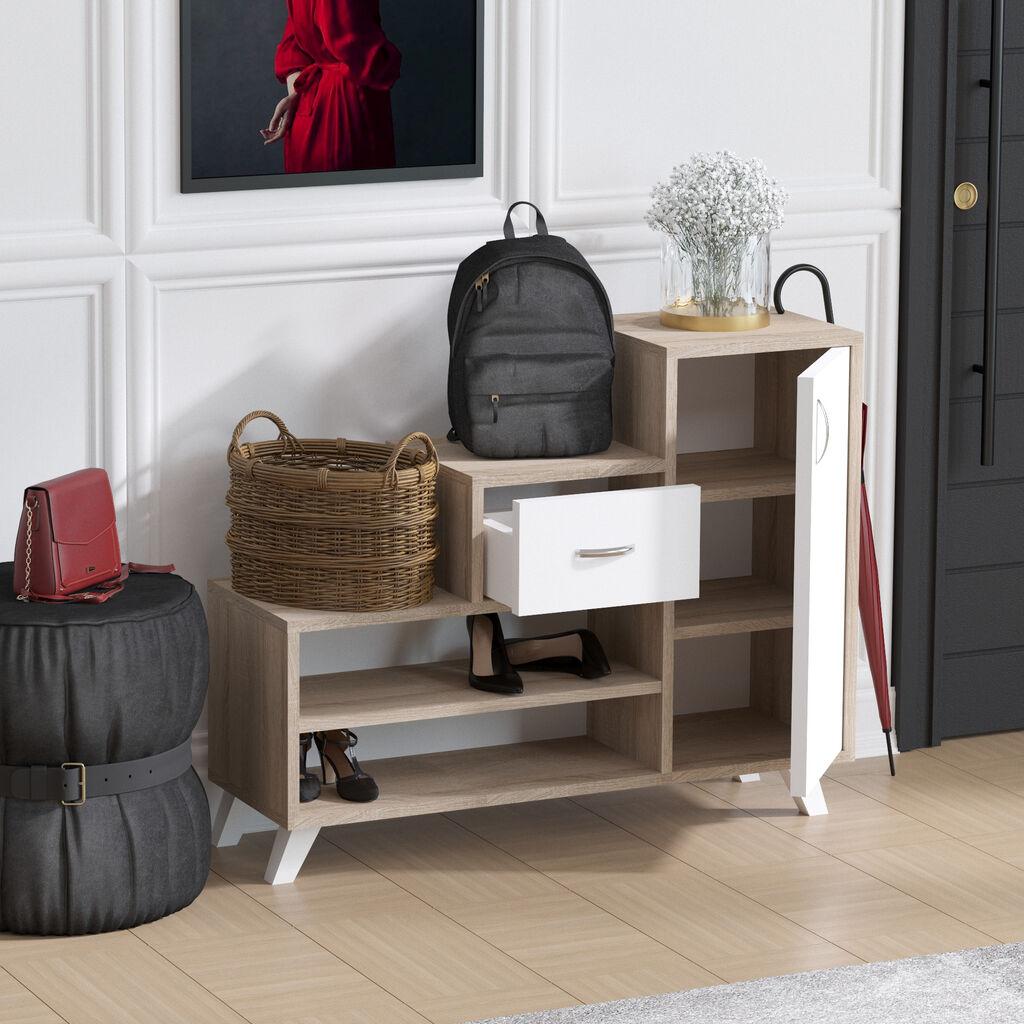 Hanah Home Retro Sonoma (746JUG3985) Cipelarnik, Braon-Bela