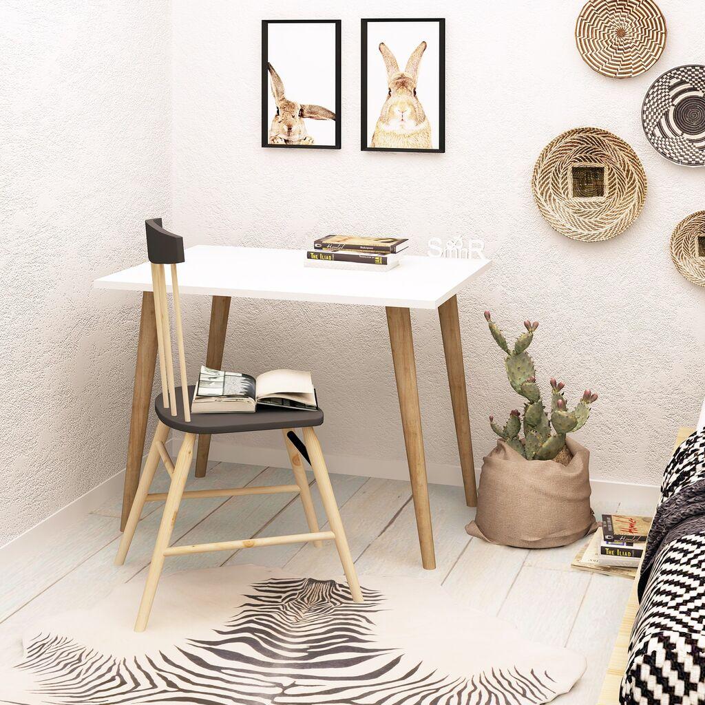 Hanah home Radni sto 80x74x60​cm Beli