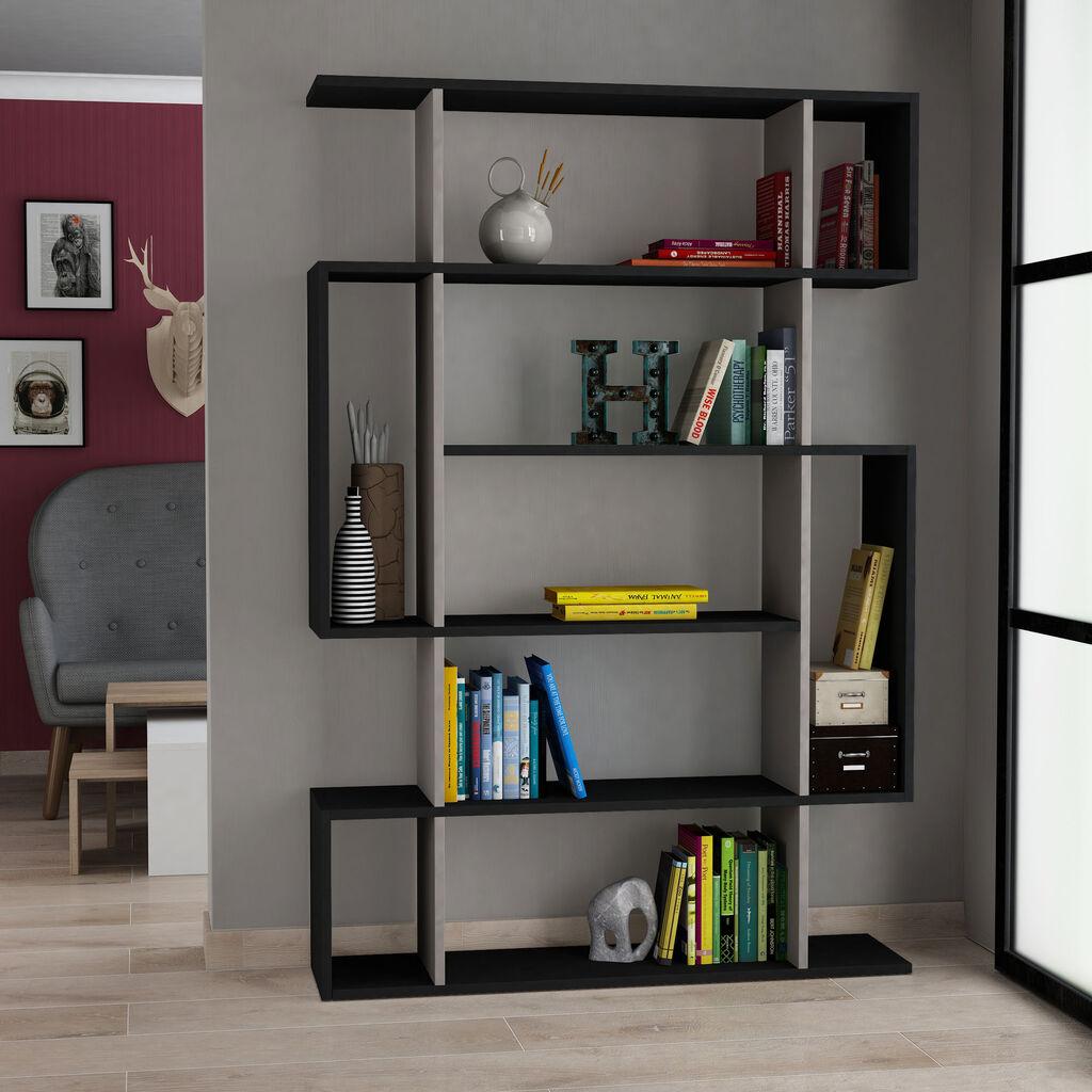 Hanah Home Polica 110x161x25,5cm Antracit-Svetlobraon