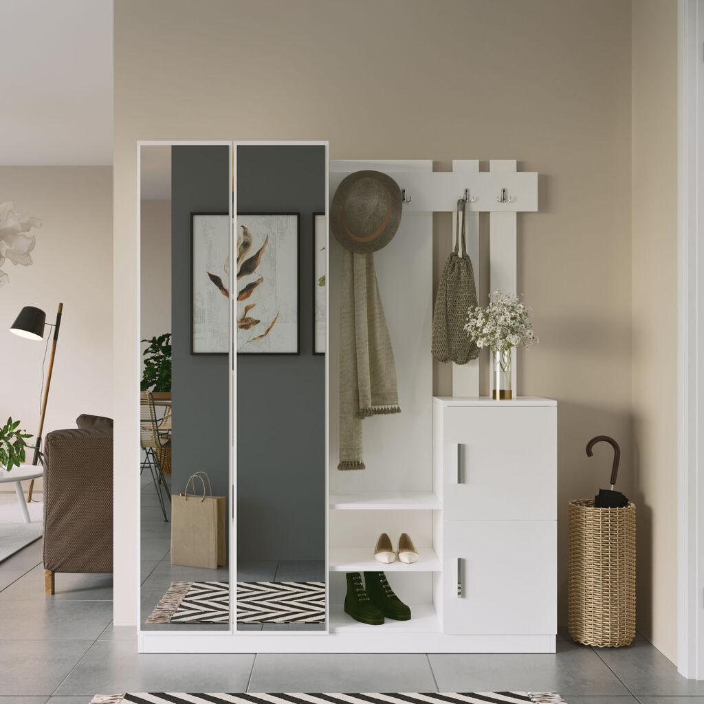 Hanah Home Komplet predsoblje, Beli