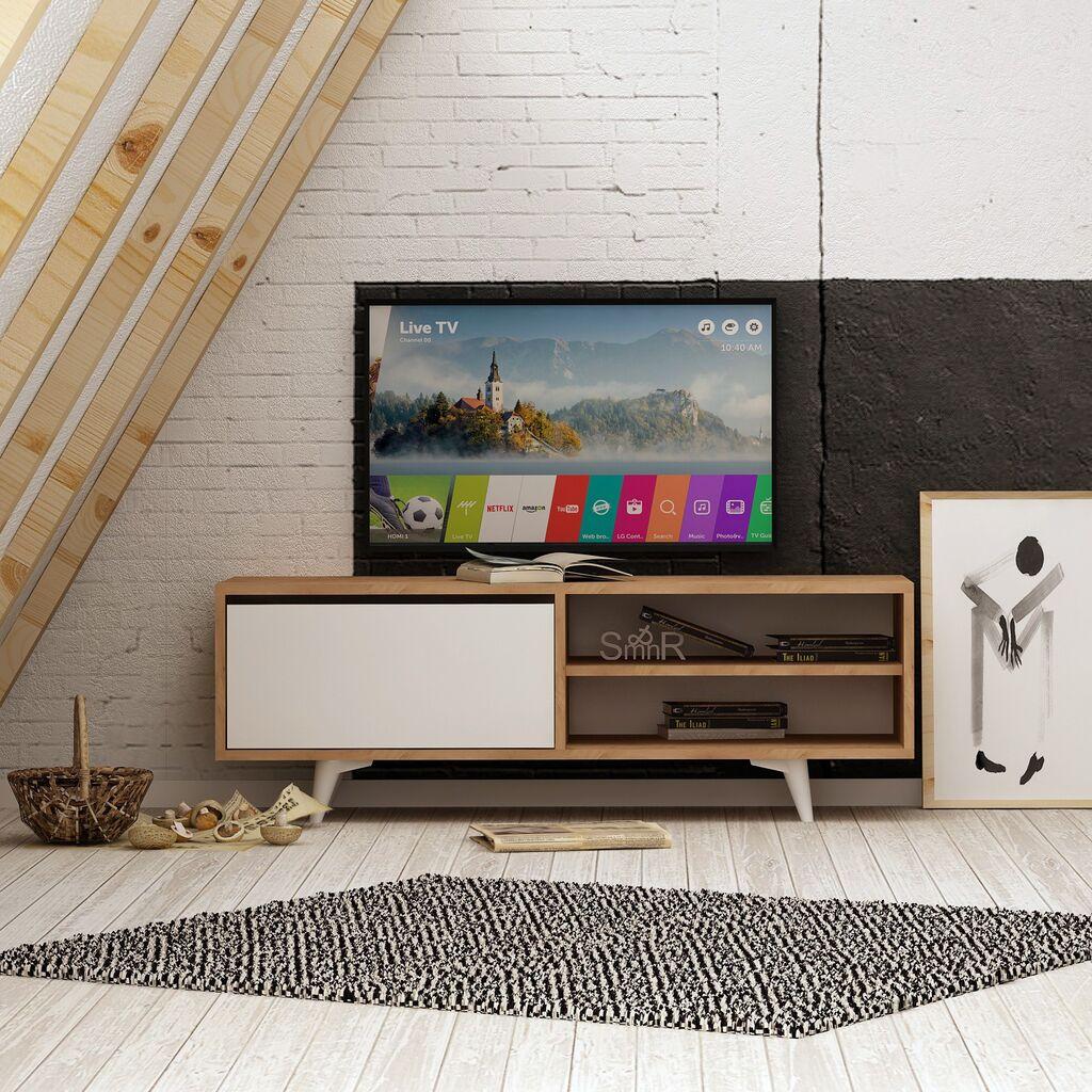 Hanah home TV Komoda Maku Hrast-Bela