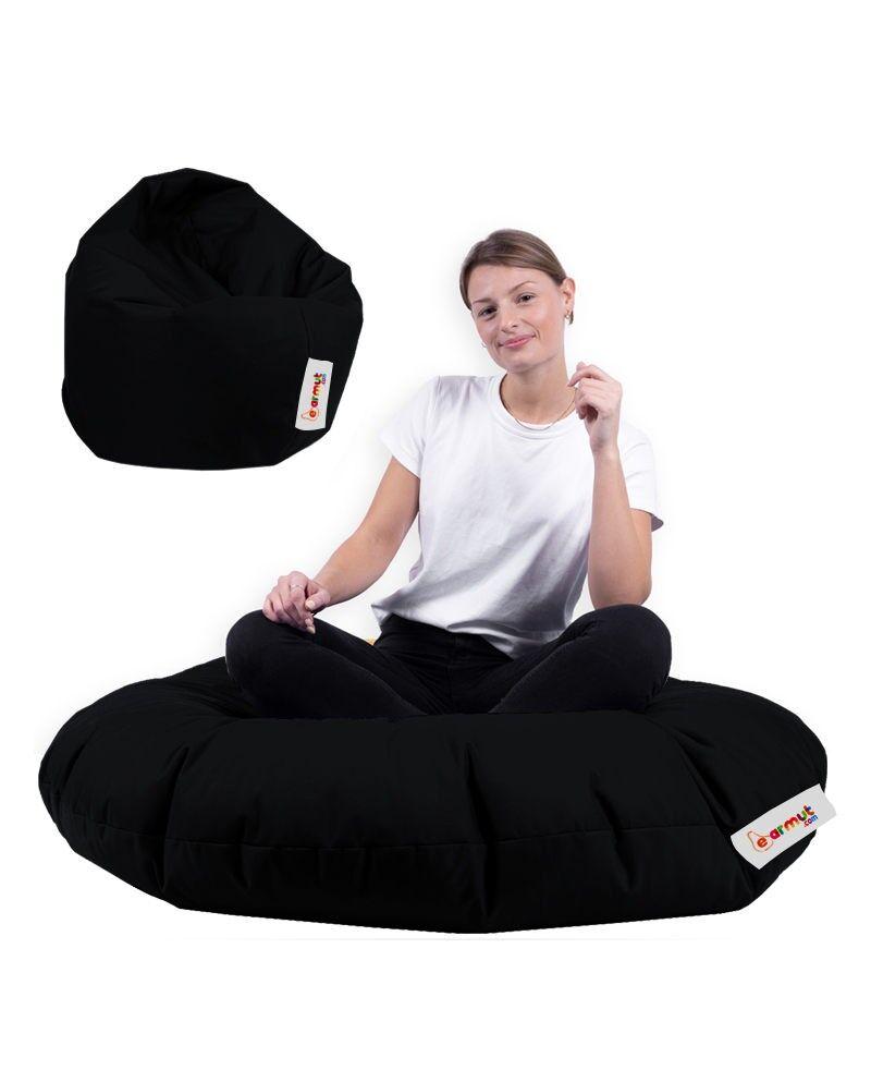 Atelier del Sofa Lazy bag Iyzi 100 Cushion Pouf, Crni