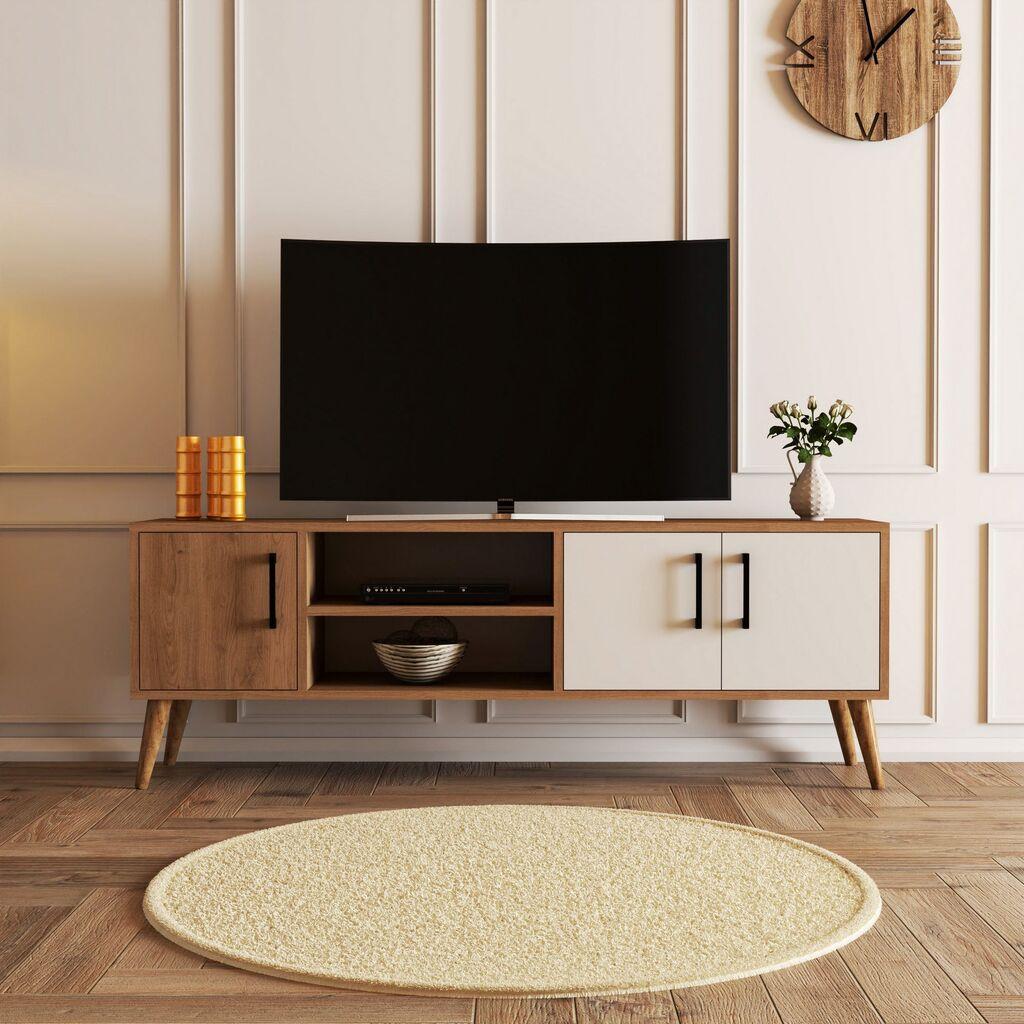 Hanah home TV Komoda Exxen Hrast-Bela