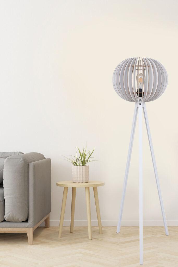 Opviq Podna lampa 191, 145 cm, E27, Bela