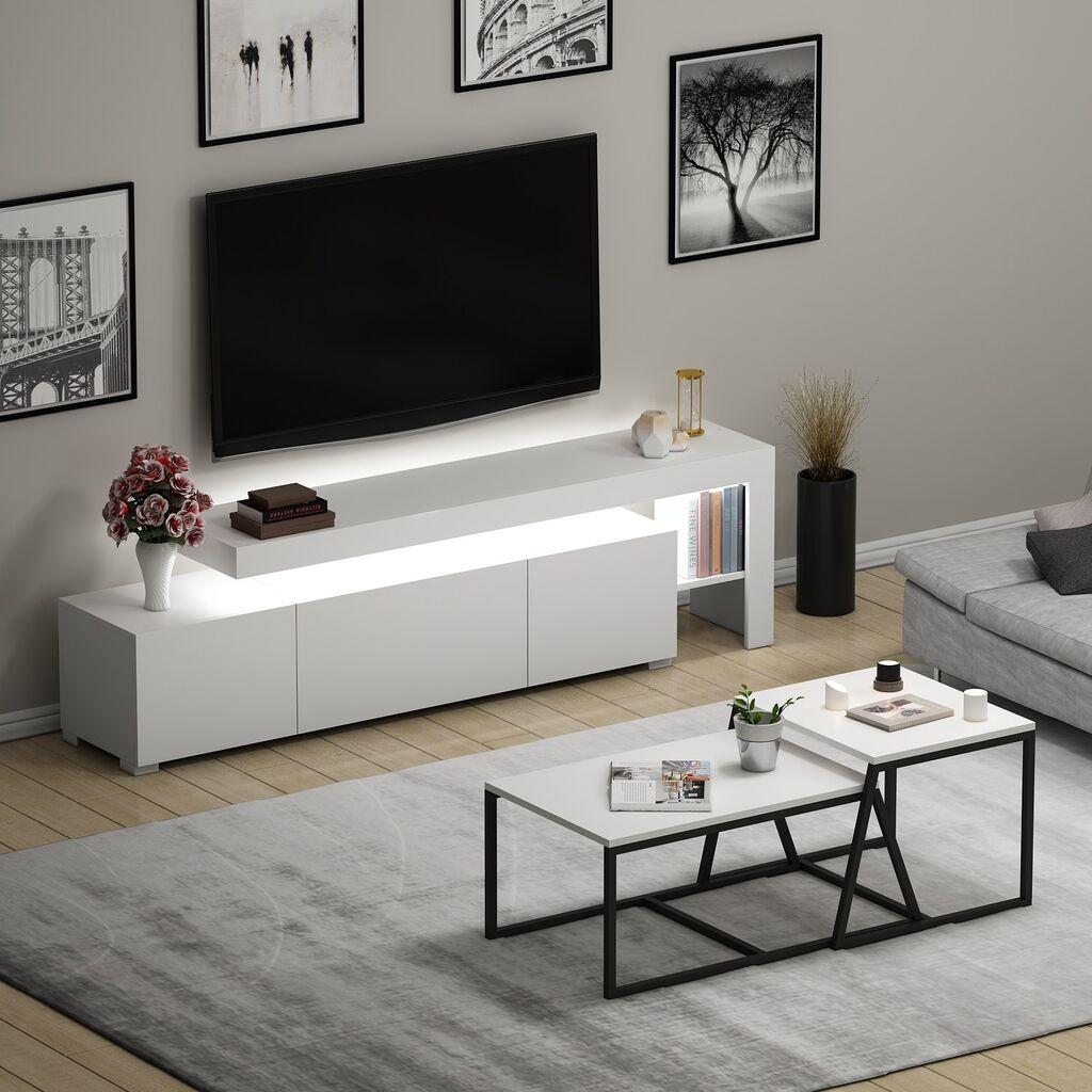 Hanah Home Set TV Komoda i klub sto Beli