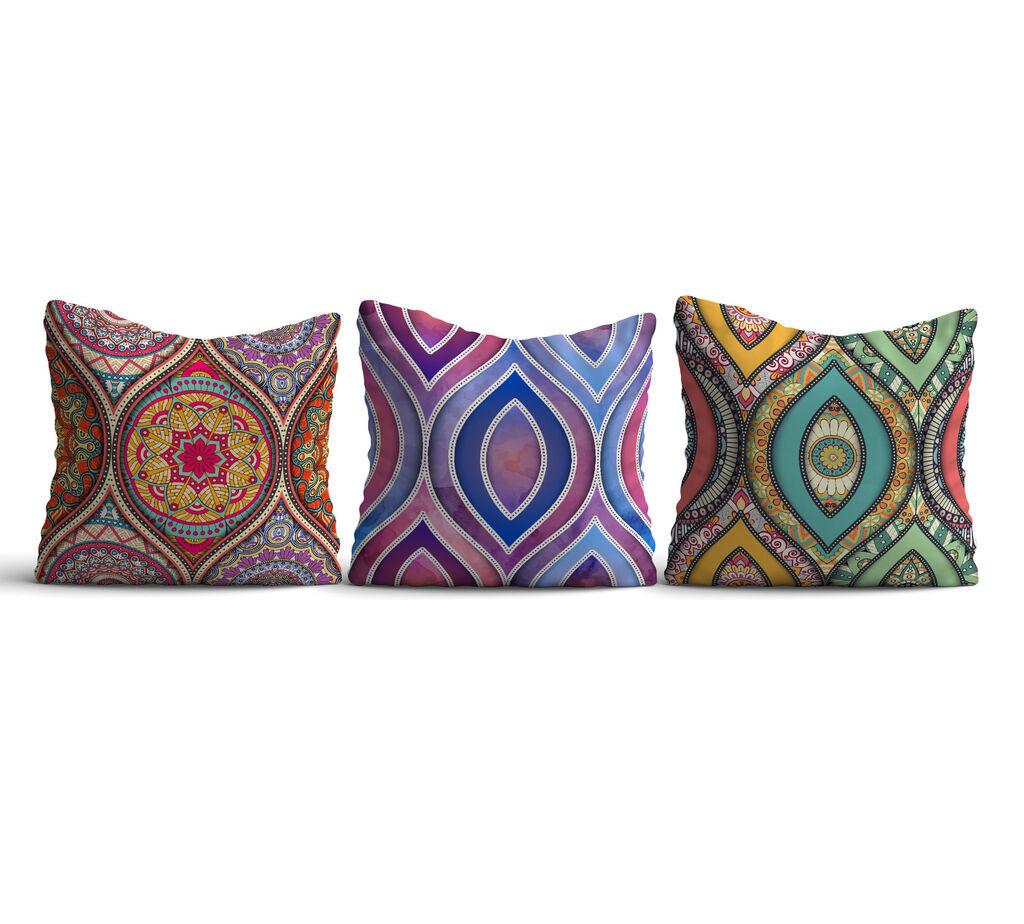 Aberto Design Set 3 jastuka 43x43cm Šareni