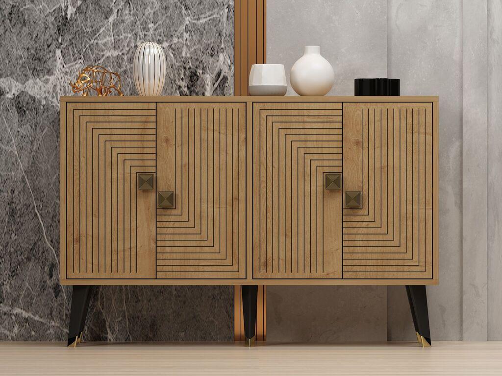 Hanah Home Komoda Ahart 120x80x30cm Hrast