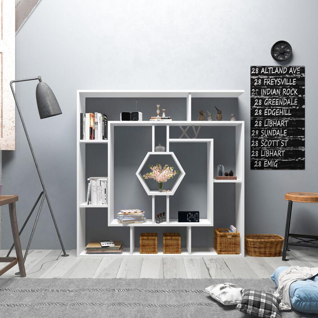 Hanah Home Polica Bela