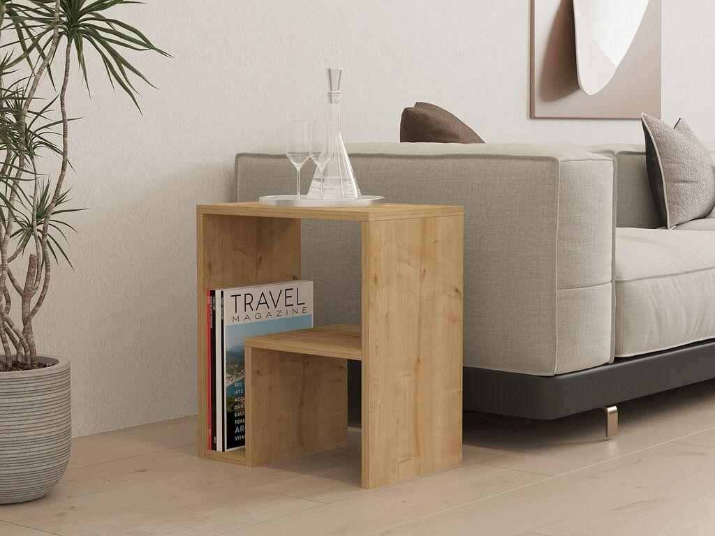 Hanah home Klub sto Yepa 52x45x30cm Hrast