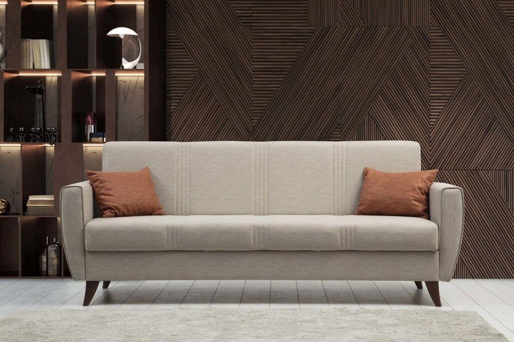 Atelier del Sofa Trosed na razvlačenje Zaden 207x86x77cm Bež