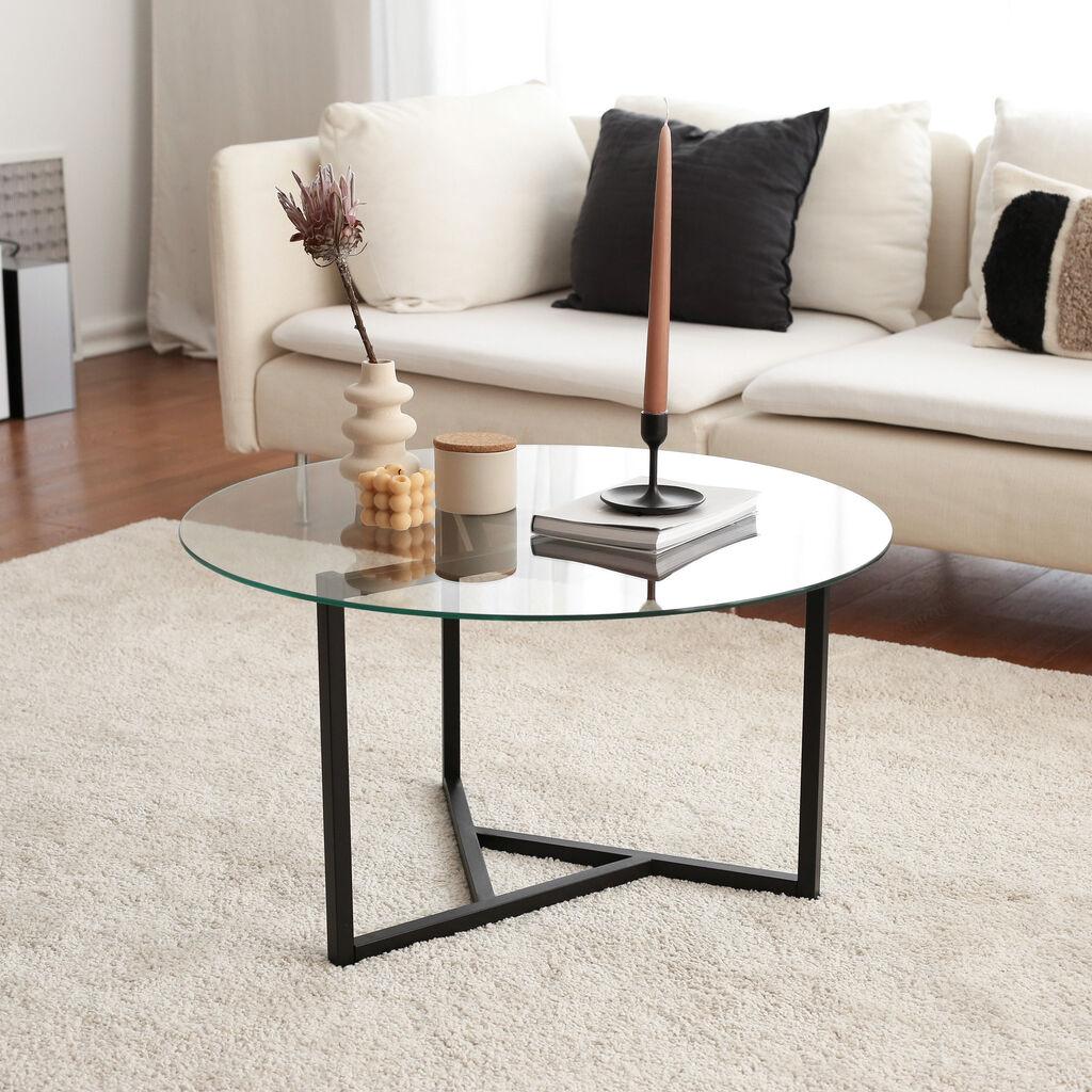 Hanah Home 552NOS1411 Klub sto, 75x42x75cm, Crni