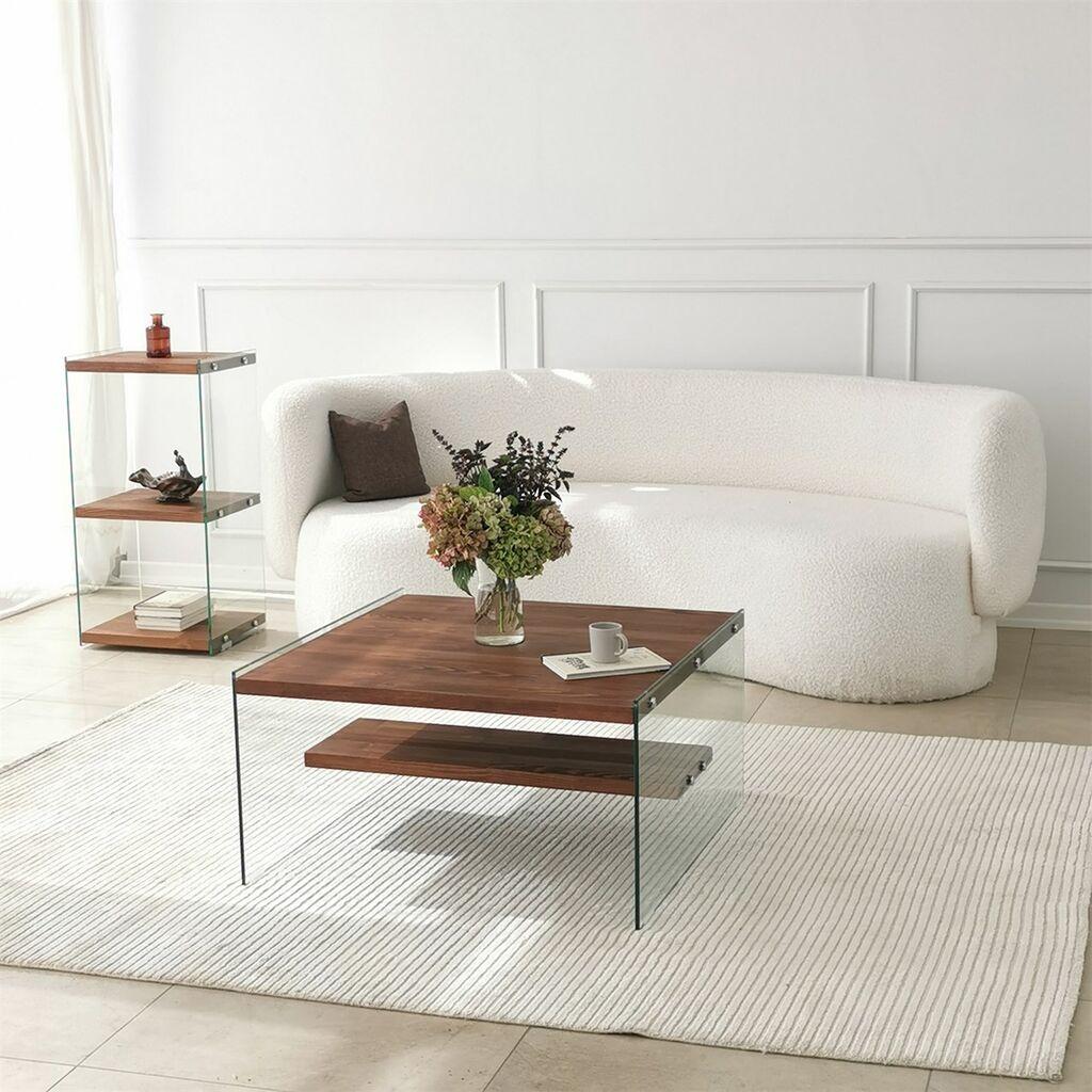 Hanah Home Aqua Klub sto, 75x40x75cm, Hrast