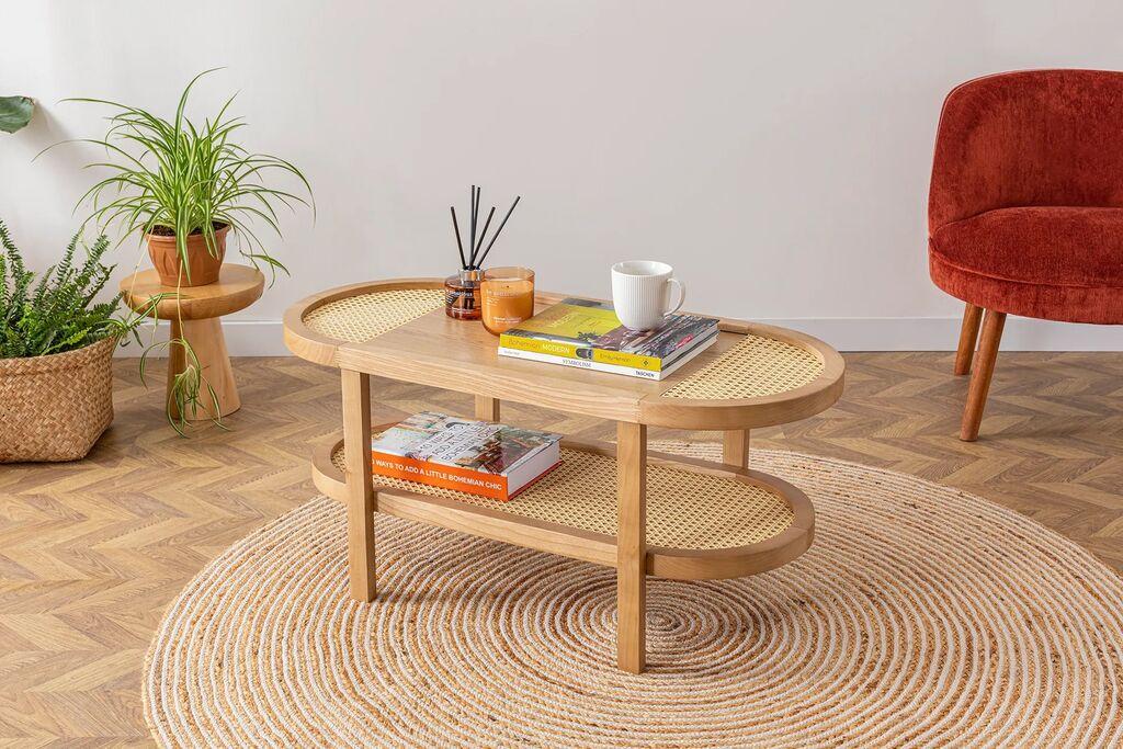 Hanah Home Klub sto Nala 42 91x42x36cm Bež