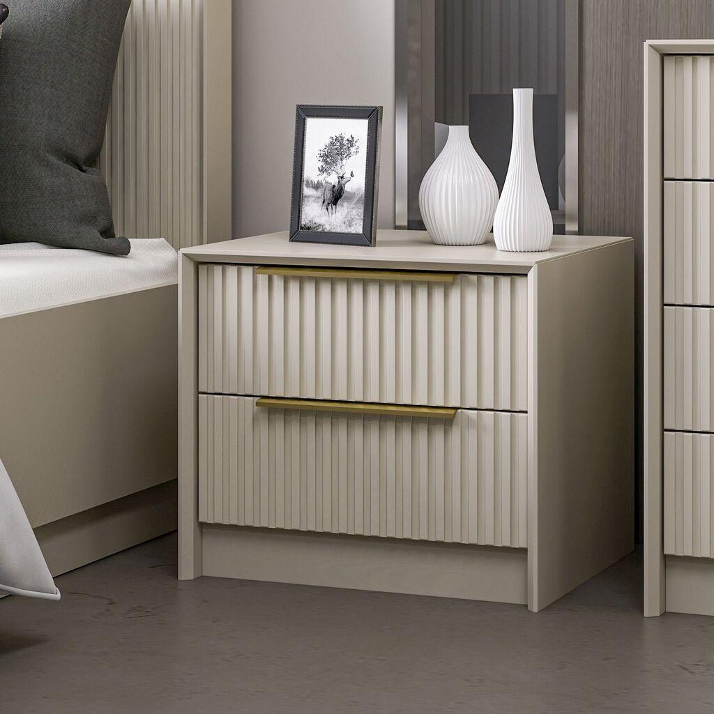 Hanah Home Pomoćni stočić-komoda Kale Luxe 7938, Siva