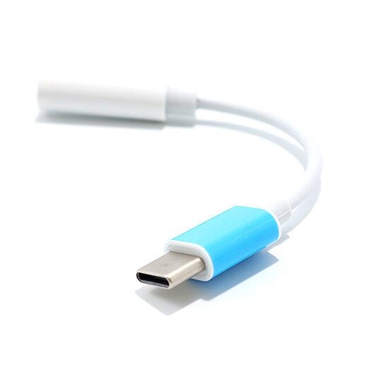 Adapter 3.5mm na Type C digital IC - DAC, Beli