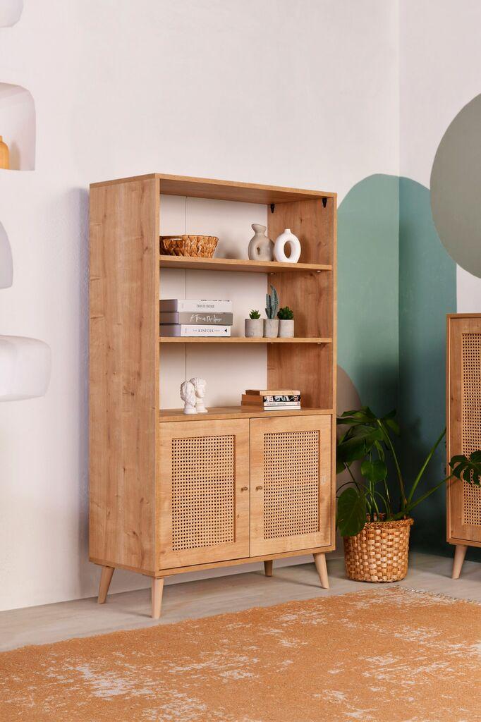 Hanah Home Hazeran Bookshelf Polica za knjige 40x90x110cm, Smeđa
